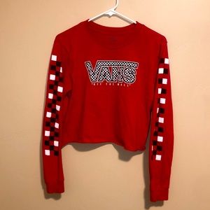 Long Sleeve Crop Vans T-Shirt